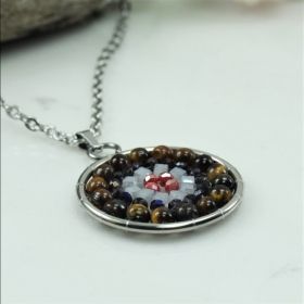 Колие с мъниста Тигрово око